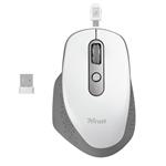 Trust Ozaa Rechargeable Wireless Mouse, bílá