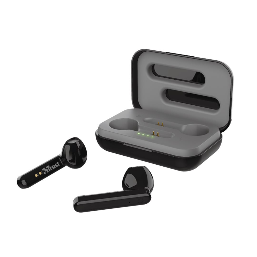 Trust Primo Touch Bluetooth Wireless Earphones, černá