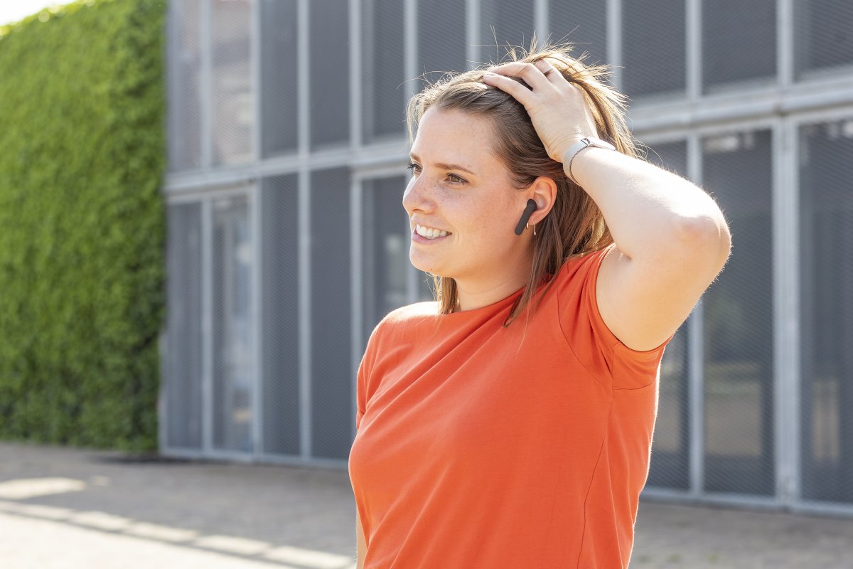 Trust Primo Touch Bluetooth Wireless Earphones, černá