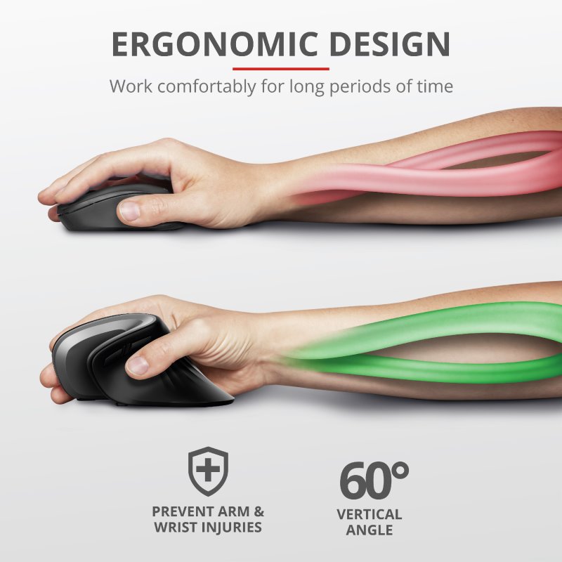 Trust Verro Ergonomic Wireless Mouse 23507
