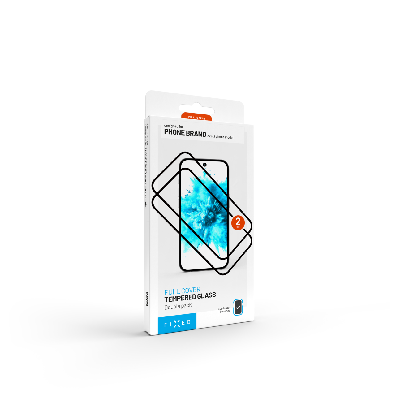 Tvrdené sklo FIXED Full-Cover s aplikátorom pre Samsung Galaxy A57 5G, 2 ks, čierne