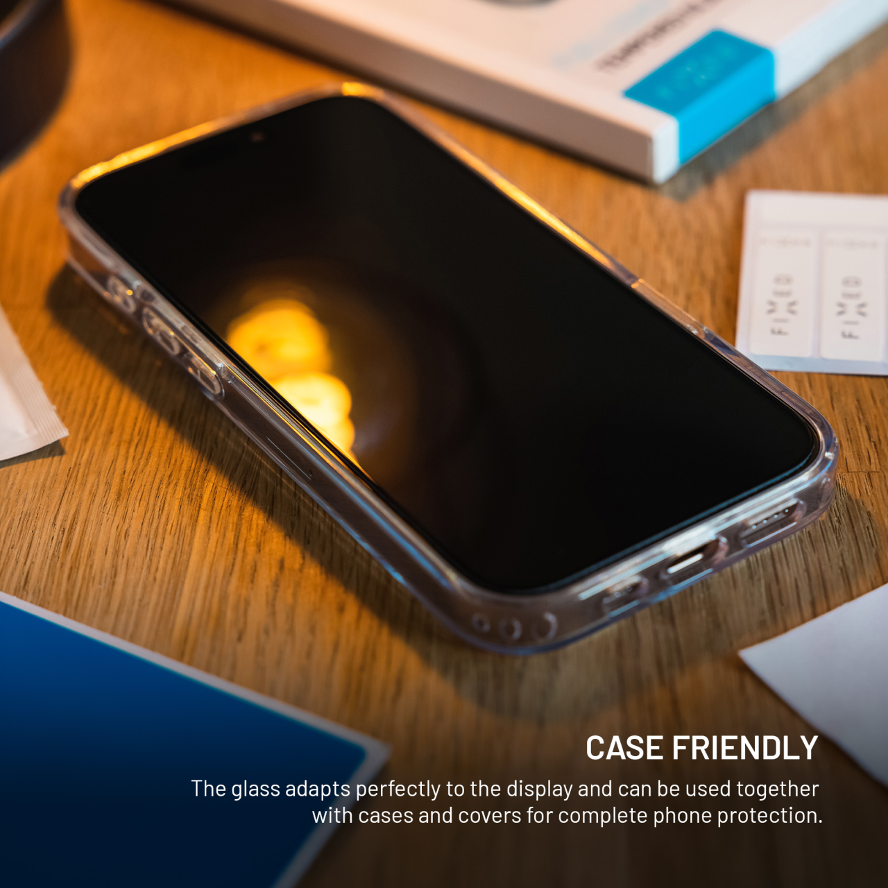 Tvrzené sklo FIXED Full-Cover s aplikátorem pro Samsung Galaxy A37 5G, 2ks, černé