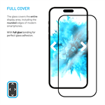 Tvrzené sklo FIXED Full-Cover s aplikátorem pro Samsung Galaxy A37 5G, 2ks, černé