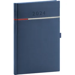 Týždenný diár Tomy 2024, modro-červený, 15 × 21 cm