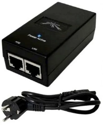 Ubiquiti POE-24, 24V, 1A, 24W, napájeci zdroj s integrovaným PoE injektorem