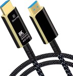 Ultra High Speed HDMI 2.1 optický fiber kábel 8K@60Hz, pozlátený 50 m