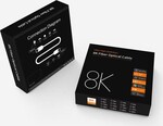 Ultra High Speed HDMI 2.1 optický fiber kábel 8K@60Hz, pozlátený 50 m