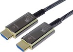 Ultra High Speed HDMI 2.1 optický fiber kábel 8K@60Hz, pozlátený 50 m