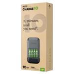 Ultra-rychlá nabíječka baterií GP Charge 10 S491 + 4× AA
