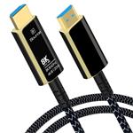 Ultra vysokorýchlostný optický kábel HDMI 2.1 8K@60Hz, pozlátený 50 m