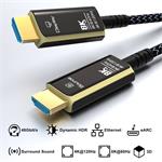 Ultra vysokorýchlostný optický kábel HDMI 2.1 8K@60Hz, pozlátený 50 m