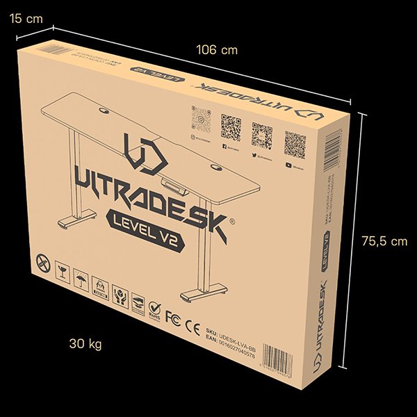ULTRADESK Level V2 červená
