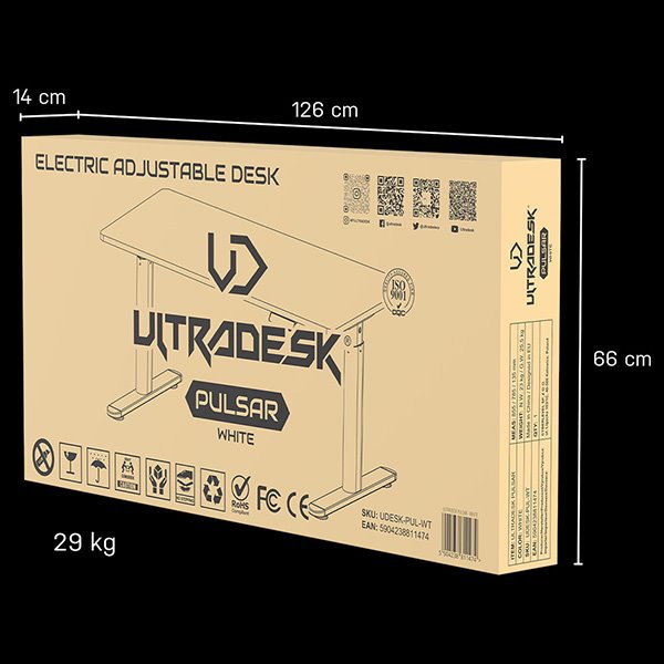 ULTRADESK Pulsar čierny