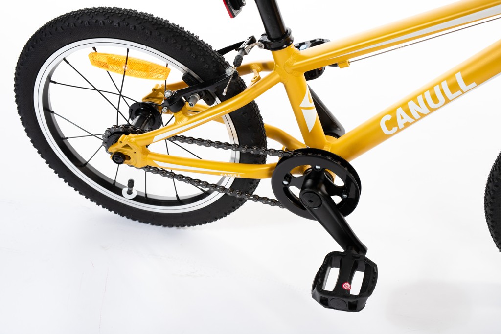 ultraľahký detský bicykel CANULL AIR 16" žltý