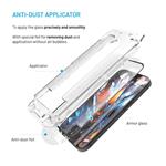 Ultraodolné tvrdené sklo FIXED Armor s aplikátorom proti prachu a vrstvou AR pre Apple iPhone 15/iPhone 16, čierne