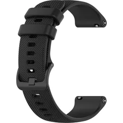 Univerzálny silikónový popruh RhinoTech Quick Release 18 mm, čierny