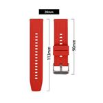 Univerzálny silikónový popruh RhinoTech Quick Release 20 mm tmavomodrý