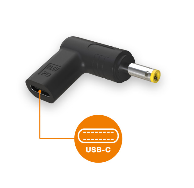 USB-C napájecí redukce 4,0 x 1,7 mm pro notebooky HP/Lenovo