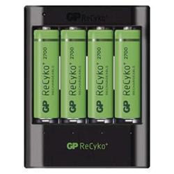 USB nabíječka baterií GP U421 + 4x AA GP ReCyko+