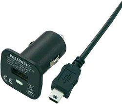 USB nabíječka do auta Voltcraft CPS-1000 + MiniUSB kabel