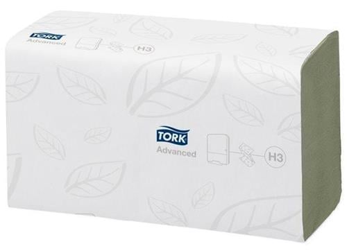 Uteráky TORK, zelené, papierové, jednorazové, skladané, systém H3