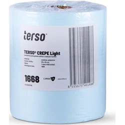 Utěrky TERSO CREPE Light, tyrkys, 25 x 34 cm, role = 400 utěrek