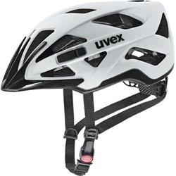 UVEX Active cc white mat (52-57cm) 00074606 Na cyklostezkách, trailech nebo lesních pěšinách vás perfektně ochrání tato všestranná helma. - Helmy