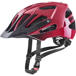 Uvex Quatro cc, dark red/white mat (52-57cm)