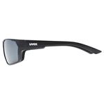 Uvex Sportstyle 233 P, black mat/polavision litemirror silver