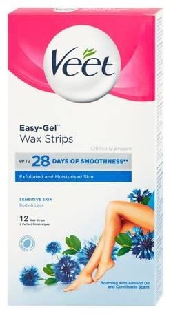 Veet Studené vosk. pásky pro citlivou pokožku 12ks