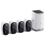 Venkovní kamera Baseus Security N1 Plus 2K, sada 4+1, bílá