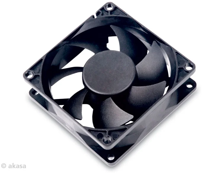 Ventilátor AKASA DFS802512M 8cm, čierny, tichý