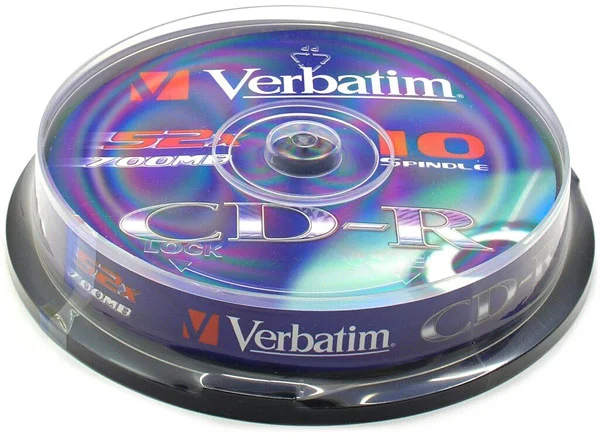 Verbatim CD-R 52x, 700MB, 10 ks (vreteno)