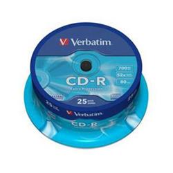 Verbatim CD-R 52x, 700MB, 25 ks (Spindl)