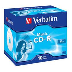 Verbatim CD-R Music 16x, 10 ks (Jewel)