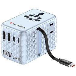 Verbatim Charge 'n' Travel modrý (100 W)