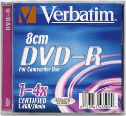 Verbatim DVD-R 1.4 GB, 30min, 8cm, 4x, 1 kus