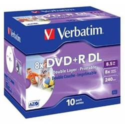 Verbatim DVD+R 8,5GB 8x PRINTABLE DoubleLayer box 10pck/BAL
