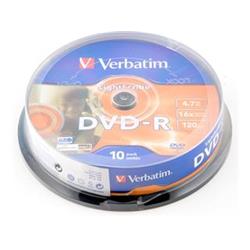 Verbatim DVD-R Lightscribe 4,7GB 16x 10-PACK Spindle
