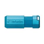 VERBATIM Flash Disk 16GB Hi-Speed Store 'n' Go, Pinstripe, USB 2.0, Caribbean modrá