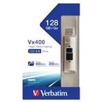 VERBATIM Flash Drive 128GB Store 'n' Go, SSD Vx400, USB 3.0, stříbrná