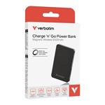 Verbatim magnetická bezdrátová powerbanka Charge 'n' Go Essentials, 5000mAh, černá
