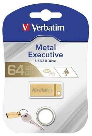 Verbatim Metal Executive, 64GB, zlatý