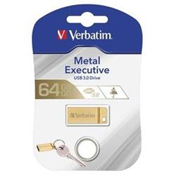 VERBATIM Store 'n' Go Metal Executive 64GB USB 3.0 zlatá