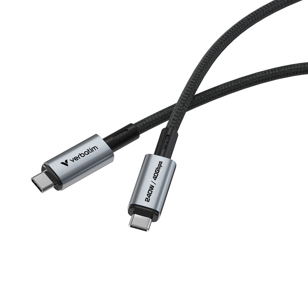 Verbatim USB-C->C kabel Sync & Charge 240W černý