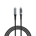 Verbatim USB-C->C Synchronizačný a nabíjací kábel s indikátorom napájania 240W čierny