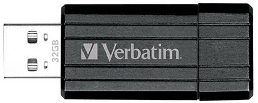 Verbatim USB flash disk PinStripe, 32 GB, USB 2.0