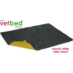 Vetbed Gold grafitová 100 x 75 cm, vlas 35 mm