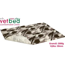 Vetbed protiskluz/Drybed camo-poušť 100 x 75 cm, vlas 30 mm
