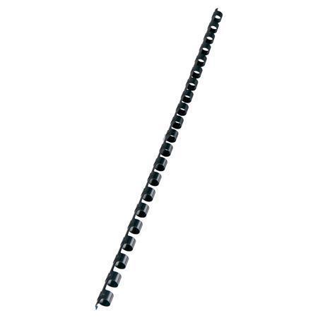 VICTORIA Hřbet, plastový, černý, 10 mm, 41-55 listů